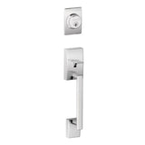 Schlage Century Double Cylinder Handleset with Orbit Interior Knob from the F-Series