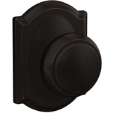 Schlage Residential FC21 - Andower Knob Passage and Privacy Latch - Grade 2 Cylindrical Non-Keyed Lock - Camelot Trim