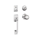 Schlage Century Sectional Single Cylinder Keyed Entry Handleset with Orbit Knob