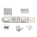 Schlage 7-3/4 Inch Flexible Double-Hinge Steel Security Hasp - Pack of 6