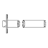 Schlage 5" Backset Extension Link for 2 3/8" Backset Latches