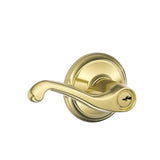 Schlage Flair Right Handed Single Cylinder Keyed Entry Storeroom Door Lever Set