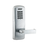 Schlage CO-Series Commercial Electronic Surface Vertical Rod Exit Trim with Keypad and Sparta Lever
