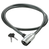 Schlage 5 Foot x 1/2 Inch Integrated Keyed Cable Lock - Pack of 4