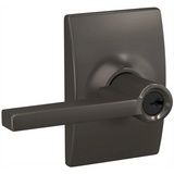Schlage Custom Latitude Single Cylinder Keyed Entry Door Lever Set with Century Trim