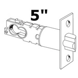 Schlage 5" Replacement Deadlatch with Square Corner 1 1/8" x 2 1/4" Faceplate for UL Listed Locks