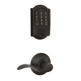 Schlage Encode WiFi Enabled Electronic Keypad Deadbolt with Camelot Trim and Accent Lever Set