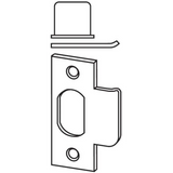 Schlage Deep Box Fire Door T Strike Plate with Square Corners and 1 1/8" Lip