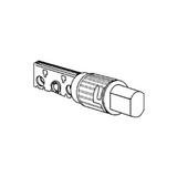 Schlage 2 3/8" Replacement Deadbolt with Circular Drive-In Faceplate for B600 Series