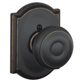 Schlage Residential F170 - Georgian Knob Half Dummy - Camelot Rose