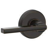 Schlage Latitude Passage Door Lever Set with Decorative Greyson Trim
