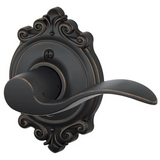 Schlage Accent Right Handed Non-Turning One-Sided Dummy Door Lever with Decorative Brookshire Trim