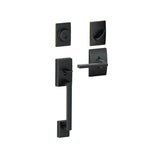 Schlage Century Sectional Single Cylinder Keyed Entry Handleset with Latitude Lever and Decorative Century Trim