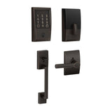 Schlage Encode WiFi Enabled Electronic Keypad Deadbolt with Century Entry Handleset and Broadway Lever