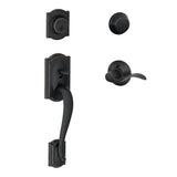Schlage Double Cylinder Sectional Handleset with Left Handed Accent Interior Pack from the Camelot Collection