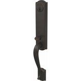 Schlage Custom Camelot Keyed Entry Single Cylinder Half Plate Handleset - Exterior Only