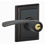 Schlage Merano Single Cylinder Keyed Entry Door Lever Set with Addison Trim