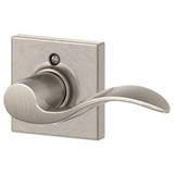Schlage Accent Right Handed Non-Turning One-Sided Dummy Door Lever with Decorative Collins Trim