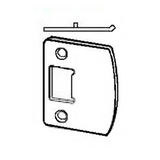 Schlage Radius Full Lip Strike for Knobs and Levers with 2 Screws
