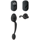 Schlage Right Handed Plymouth Electronic Handleset with Flair Lever