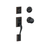 Schlage Addison Sectional Single Cylinder Keyed Entry Handleset with Plymouth Knob