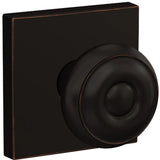 Schlage Custom Georgian Non-Turning Two-Sided Dummy Door Knob Set with Collins Trim