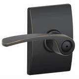 Schlage Merano Privacy Door Lever Set with Decorative Century Trim