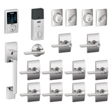 Schlage Century Complete House Door Hardware Package with Latitude Int –  Golden Locks Inc