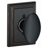 Schlage Siena Non-Turning One-Sided Dummy Door Knob with Decorative Addison Trim