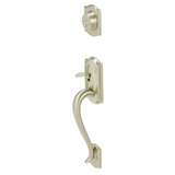 Schlage Double Cylinder Camelot Handleset with Siena Interior Knob from the F-Series