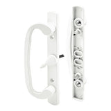 Prime-Line C 1317 Sliding Door Handle Set, White, Centered Lever