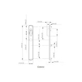 HOPPE HLS 9000 SLIDING DOOR, VERONA M151VK/2165N ACTIVE KEYED - RESISTA BRASS