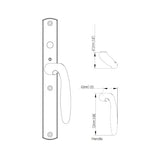 HOPPE HLS 9000 SLIDING DOOR, VERONA M151VK/2165N ACTIVE KEYED - RESISTA BRASS