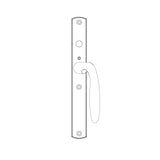 HOPPE HLS 9000 SLIDING DOOR, VERONA M151VK/2165N ACTIVE KEYED - RESISTA BRASS