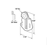 7/8 Wheel, 3/8 Offset; Johnson Hardware Closet Door Roller - 25223