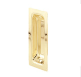 Pocket Door Pull Handle For Sliding Door - Polished Brass - 25344