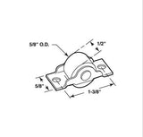 Sliding Door Rollers 5/8 Inch Diameter - Steel - 25374