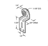 1-1/8 Nylon Wheel, 3/4 Offset - Acme No. 3375 Top Roller - 25441