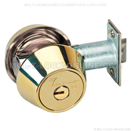 MULTLOCK MT5+ Double Cylinder Gate Latch Lock Golden Locks Inc