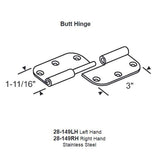 Butt Hinge 28-149LH