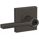 Schlage Custom Latitude Single Cylinder Keyed Entry Door Lever Set with Collins Trim