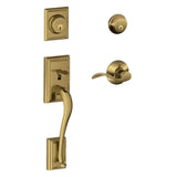 Schlage Residential F62 Addsion with Accent Lever Double Cylinder Handleset - Entrance Lock Interior & Exterior