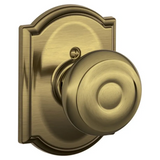 Schlage Residential F170 - Georgian Knob Half Dummy - Camelot Rose