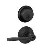 Schlage Latitude Single Cylinder Keyed Entry Door Lever Set and Deadbolt Combo