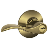 Schlage Accent Left Handed Single Cylinder Keyed Entry Storeroom Door Lever Set