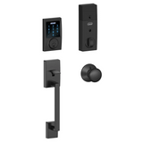 Schlage Connect Century Touchscreen Handleset with Plymouth Knob and Built-in Alarm