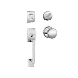 Schlage Century Sectional Single Cylinder Keyed Entry Handleset with Andover Knob