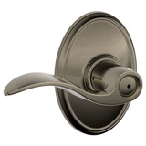 Schlage Accent Privacy Door Lever Set with Decorative Wakefield Trim