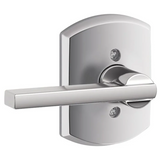 Schlage Latitude Non-Turning One-Sided Dummy Door Lever with Decorative Greenwich Trim