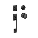 Schlage Century Sectional Single Cylinder Keyed Entry Handleset with Siena Knob